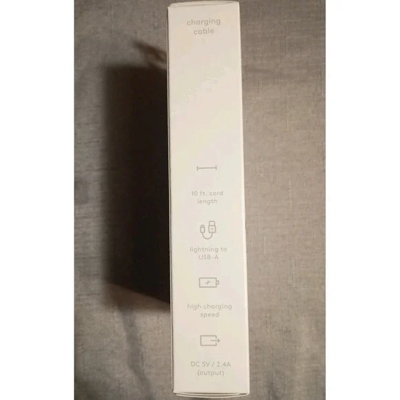 Heyday Charging Cable USB-A  10 Ft iPad iPhone 14 And Older‎ (Cable Only) - Picture 2 of 7